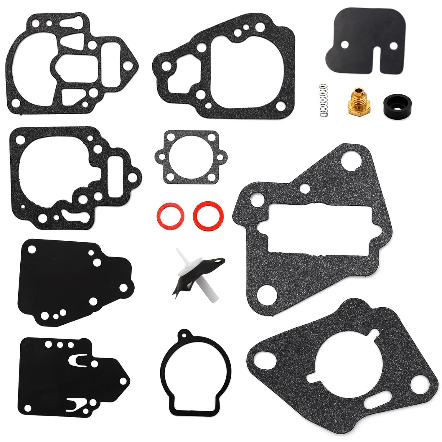 EATAKWARD 18-7212 Carburetor Rebuild Kit, 1395-97611 1395-9725 Gasket and Diaphragm Kit, Compatible with Mercury or Compatible with Mariner 6, 8, 9.9, 10, 15, 20 and 25 HP 2cyl, 1395-811357, 1395-9179