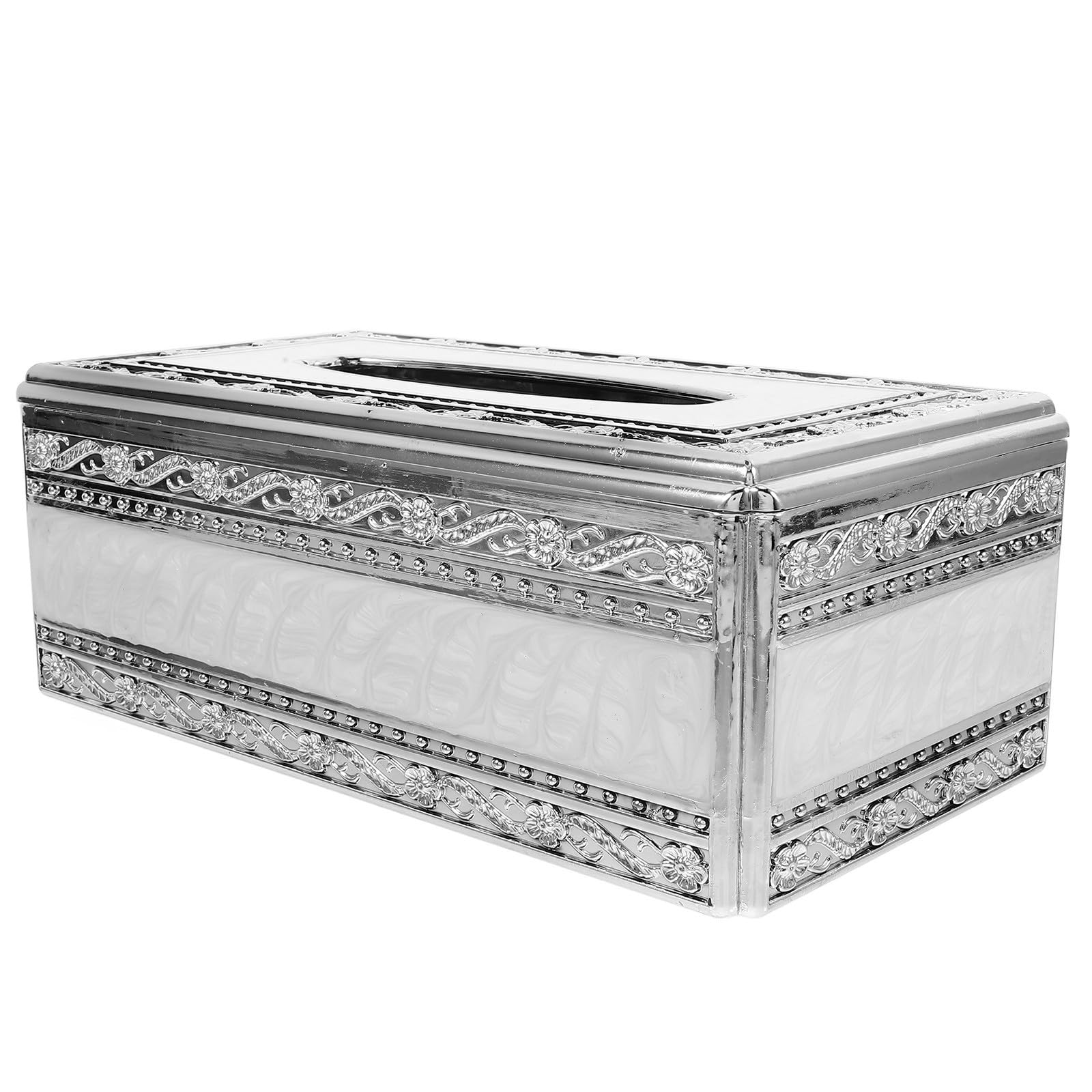 Boîte à mouchoirs Luxshiny en acrylique blanc haut de gamme pour salon