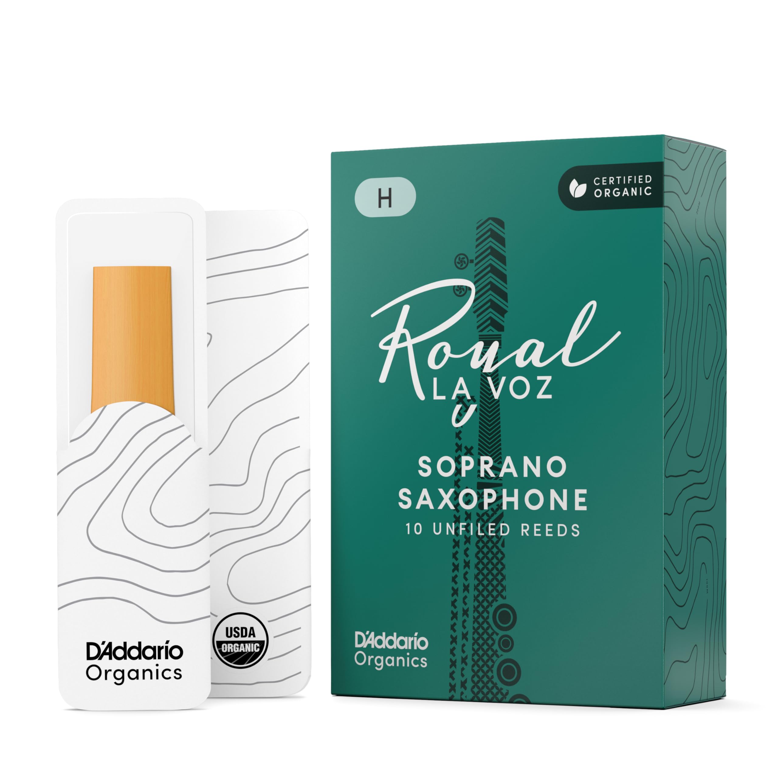 Rico La Voz Hard Strength Reeds for Soprano Sax (Pack of 10)