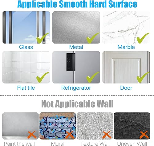 Miniatura 6 de Ganchos de pared adhesivos reutilizables de 13.5 libras (máx.) transparentes, impermeables y resistentes al aceite para baño y cocina, resistentes,