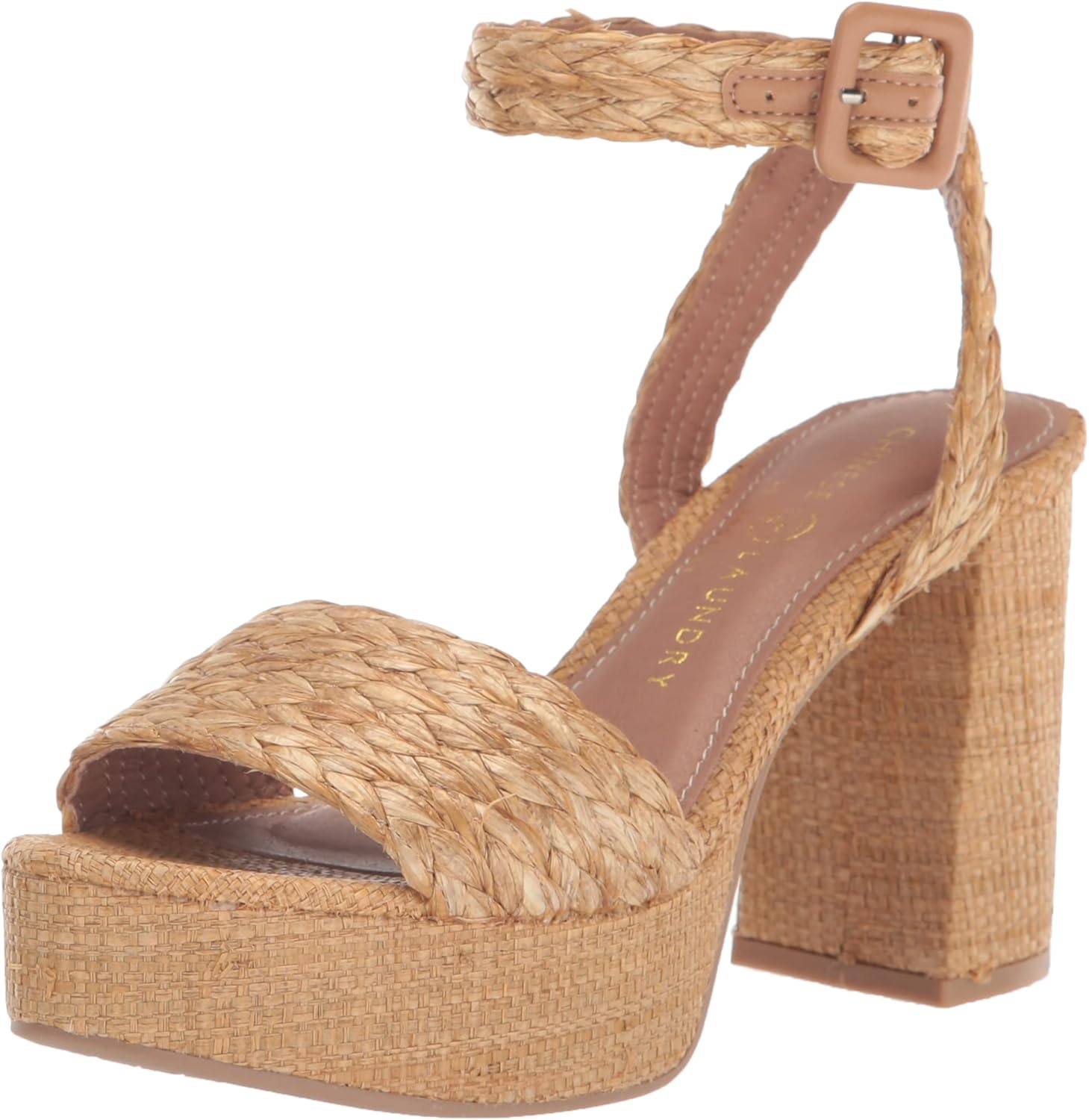 Chinese Laundry Women's Truett Heeled Sandal, Tan, 8.5