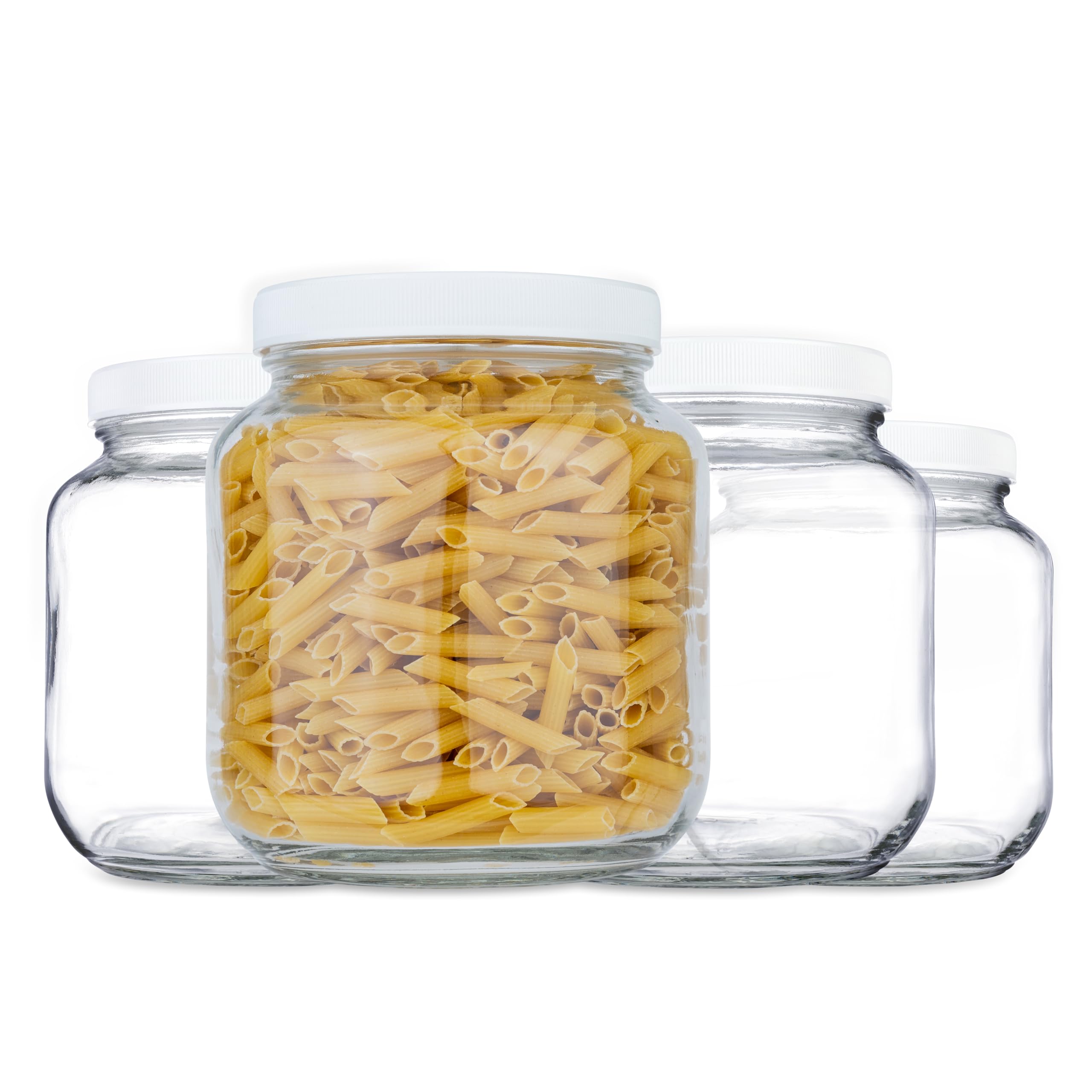 Kitchentoolz 64oz 4-Pack Mason Jars