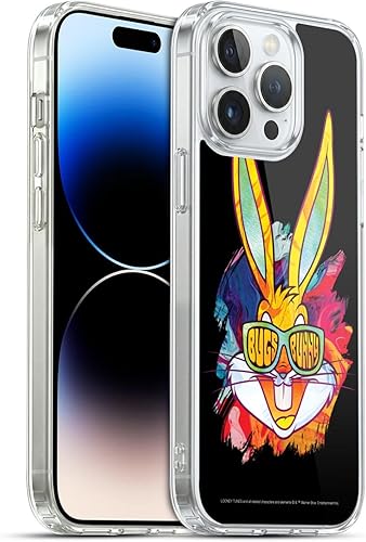 Miniatura 254 de Head Case Designs Funda de gel suave con licencia oficial de Looney Tunes Retro Bugs Bunny compatible con Apple iPhone 11 Pro Max Retro,Blanco y
