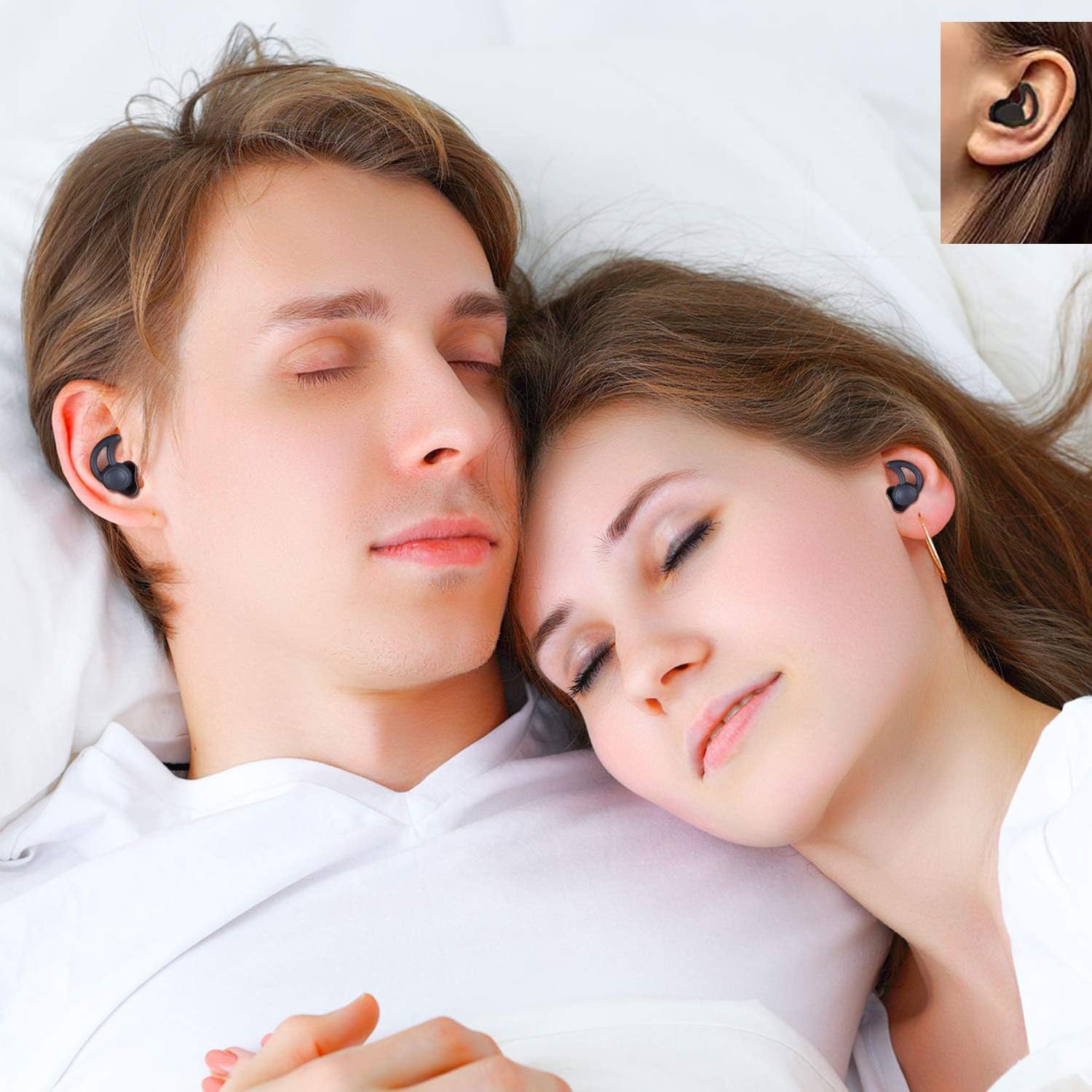 40% Off Discount 3 Sets Reusable Safe Silicone Anti-Noise Earplugs with Storage Boxes Noise Reduction Noise Cancelling Ear Plugs Hearing Protection Earplug for Sleeping Racing Shooting Traveling (Black and Grey)