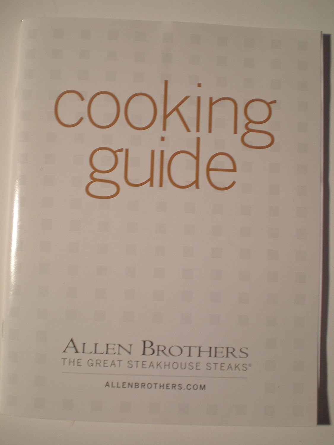 Allen Brothers the Great Steakhouse Steaks Cooking Guide Publisher