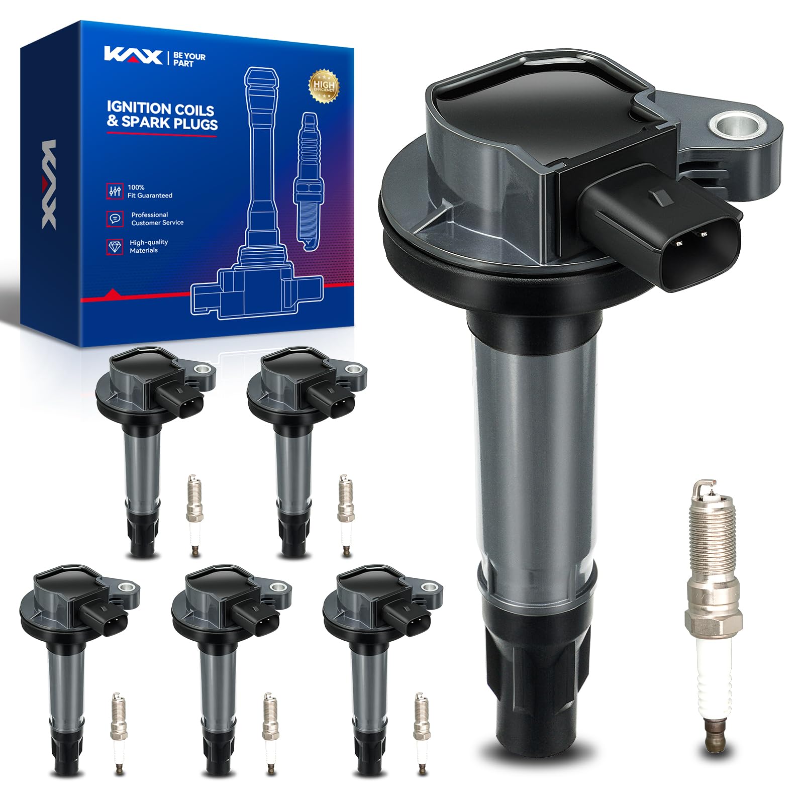 Photo 1 of KAX Ignition Coils and Spark Plugs Set for Ford 3.5/3.7L V6