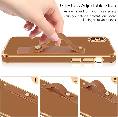 Miniatura 4 de VENINGO Funda para iPhone X, iPhone XS, funda para iPhone X/XS, ajuste delgado, suave, con pulsera ajustable, resistente a los arañazos, a prueba de