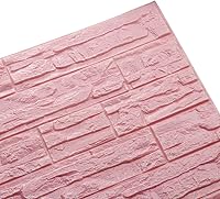 Vista 8 de Pegatinas de pared de ladrillo 3D, paneles de espuma autoadhesivos, impermeables, papel pintado de piedra sintética, sala de estar, TV, dormitorio
