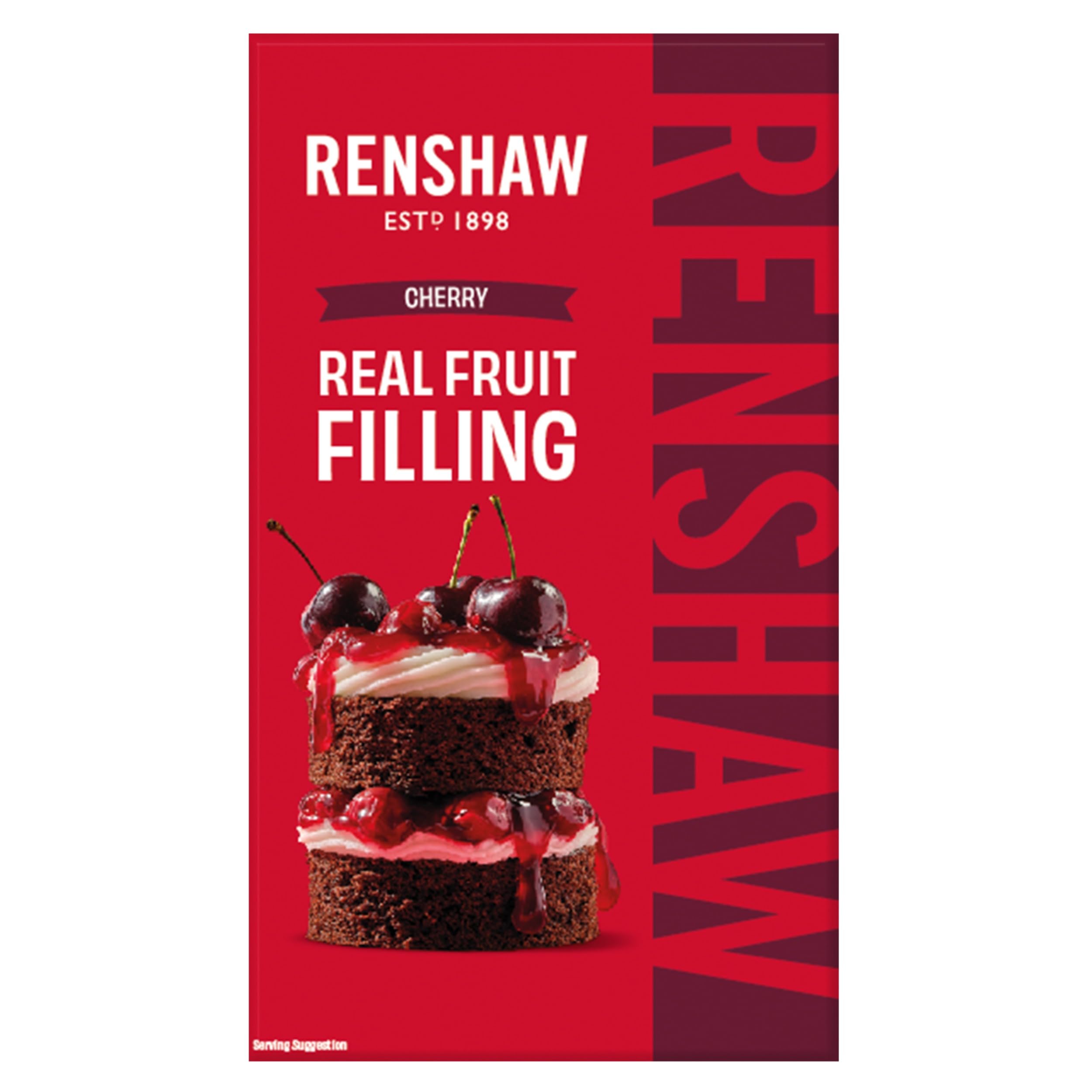 Renshaw Dark Cherry Fruit Filling, for Cakes & Desserts, 300 g (Pack of 1)