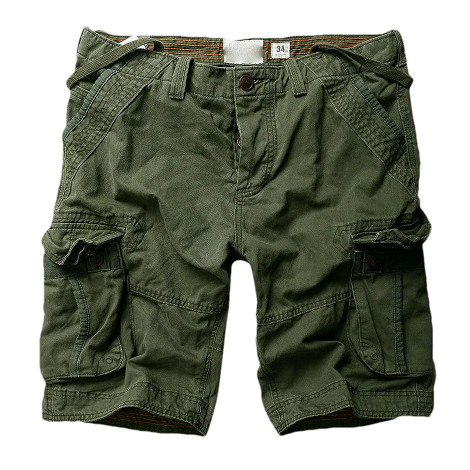 Uomo Camouflage Cargo Casual Pantaloncini di Cotone Maschio Estate Pantaloncini da Lavoro Uomo Militare Tasche Multiple Pantaloni Corti