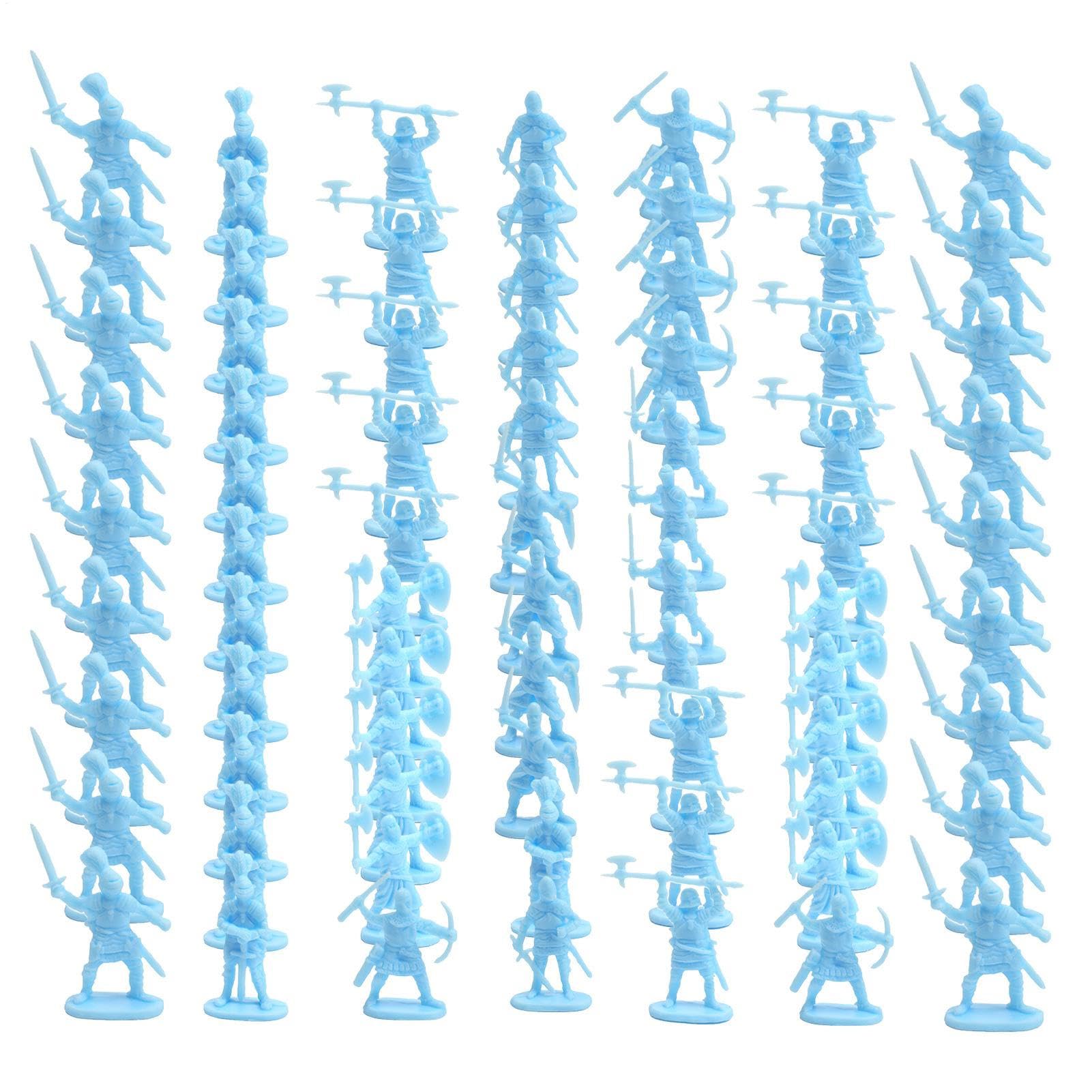 Soldiers Figures - Soldiers Assorted Poses Action Figures - 100x Model Statues Ancient Playsets Board Game for Pretend Play Parties Cake Decorations Boys Girls โ image 1