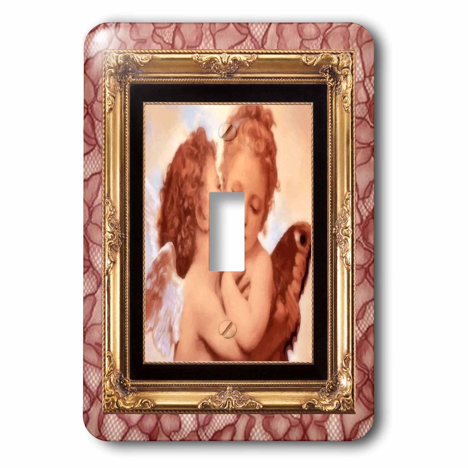 Angels Kissing interrupteur à bascule 3dRose lsp_21234_1 imprimé graphique