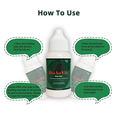 Miniatura 4 de Pegamento de peluca para pelucas de encaje frontal, sujeción de larga duración, impermeable y a prueba de sudor, transparente y sin costuras,