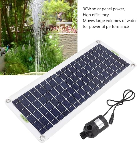 Miniatura 3 de ANDARM Bomba solar de fuente de agua, bomba de agua solar de 30 W con panel solar, kit de bomba de agua de fuente solar para exteriores, para baño,
