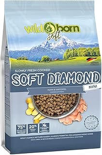 Wildborn Soft Diamond Mini 4 kg - Grain-Free Dog Soft Food for Small Breeds with 75% Fresh Chicken, Gentle Cooking Process, Small Croquettes and Limited Raw Materials product image