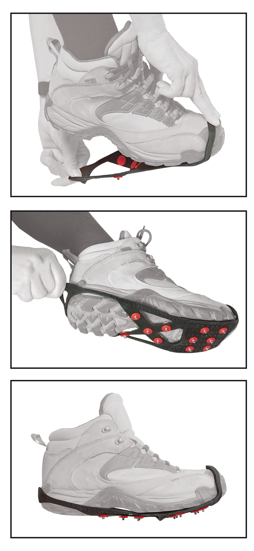 Kleiber Schuhspikes - Laufspikes, Schwarz, Minimalist, Skifahren, Anti-Rutsch, Sicherheitsgeprüft