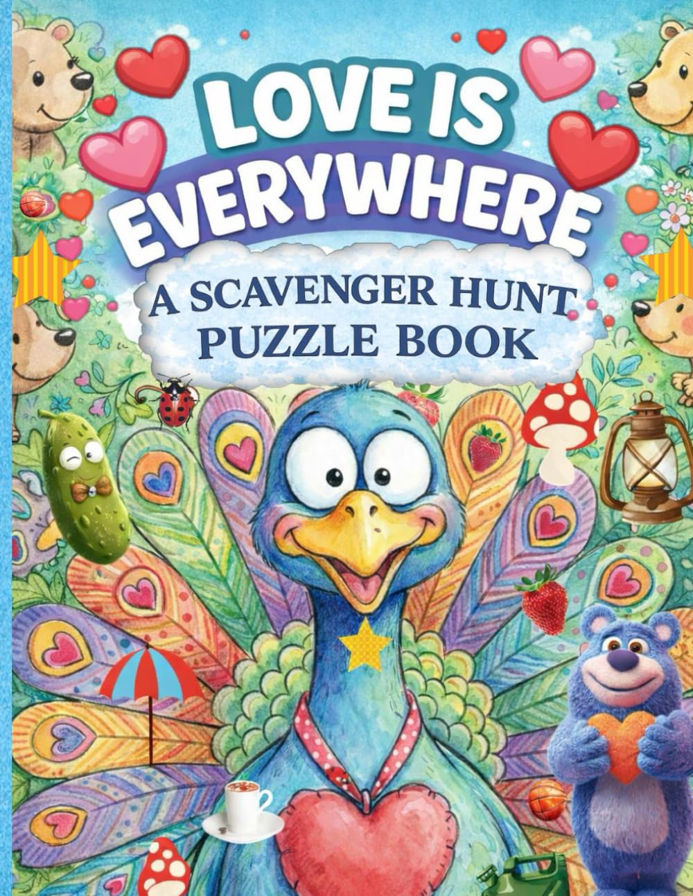 Love is Everywhere - A Scavenger Hunt Puzzle Book: Hidden Objects Search and Find Book for Children and Teens