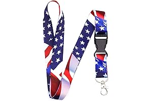 "Show Your Patriotism with Our Patriotic Lanyard" Keychain Lanyard