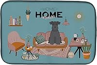 Vista 531 de Caroline's Treasures CK7824DDM - Tapete absorbente para secado de platos con diseño de bulldog inglés, rojo y blanco, para encimera de cocina, 14 x