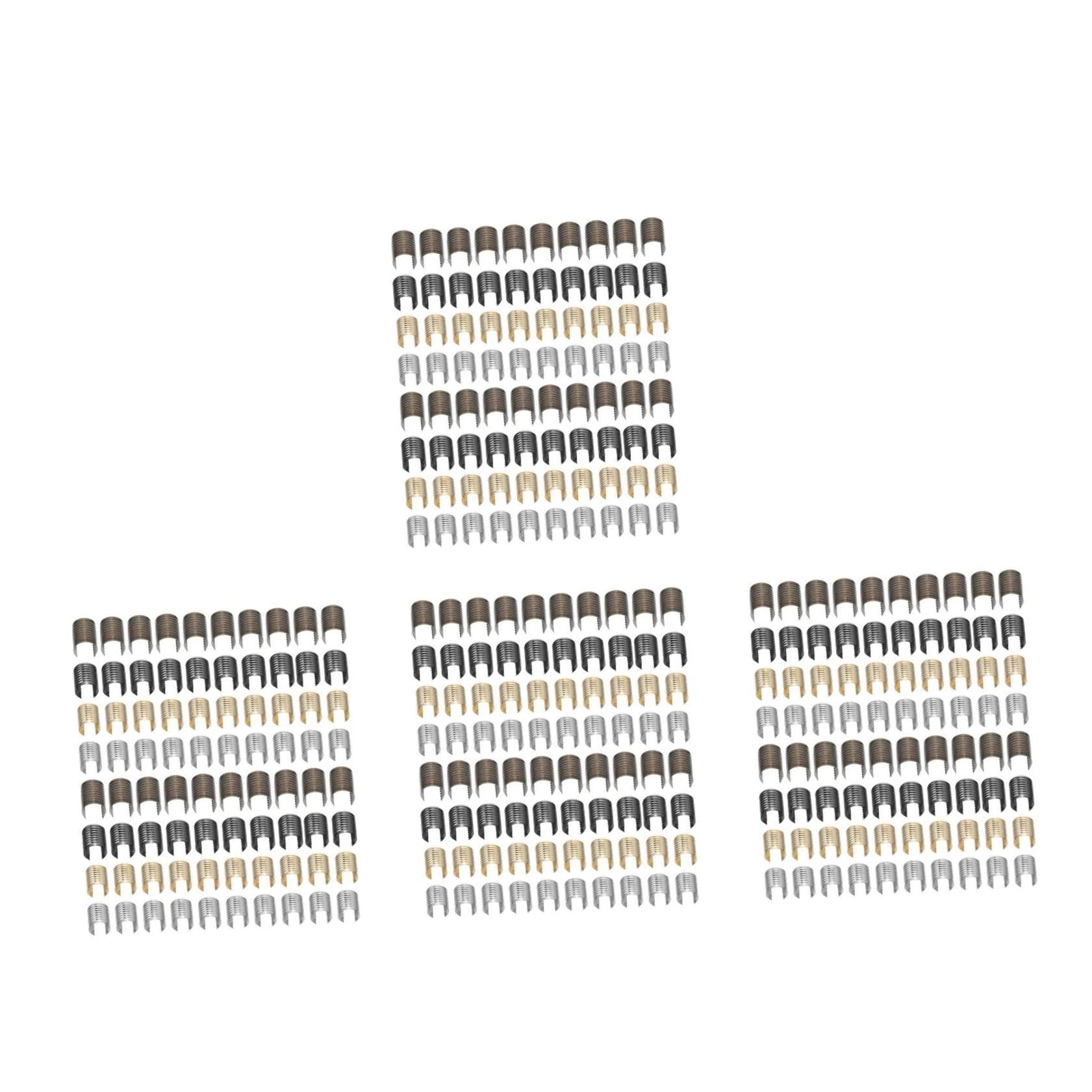 Operitacx Clips Para Cuerdas De Cuero Cierre Para Manualidades Diy Con Para Bolsos Y Accesorios De Joyería 160 Piezas X 4