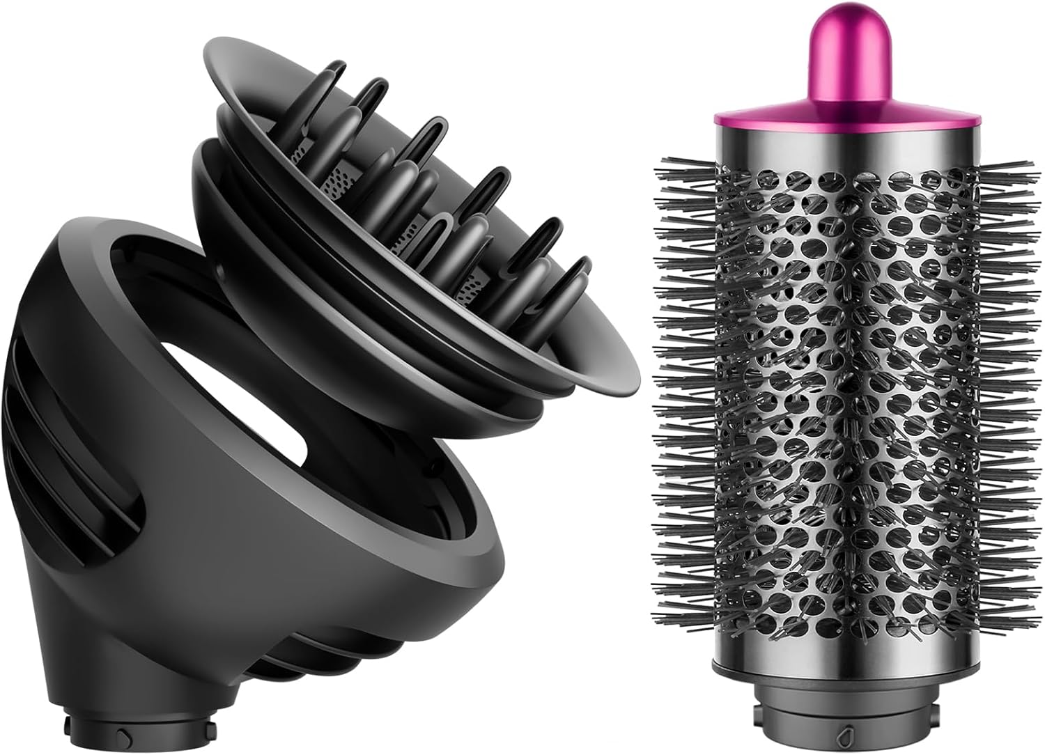 Wave+Curl Diffuser and Large Diffuser Attachment Compatible with Dyson Airwrap to Dryer Faster and Define Curls Hair