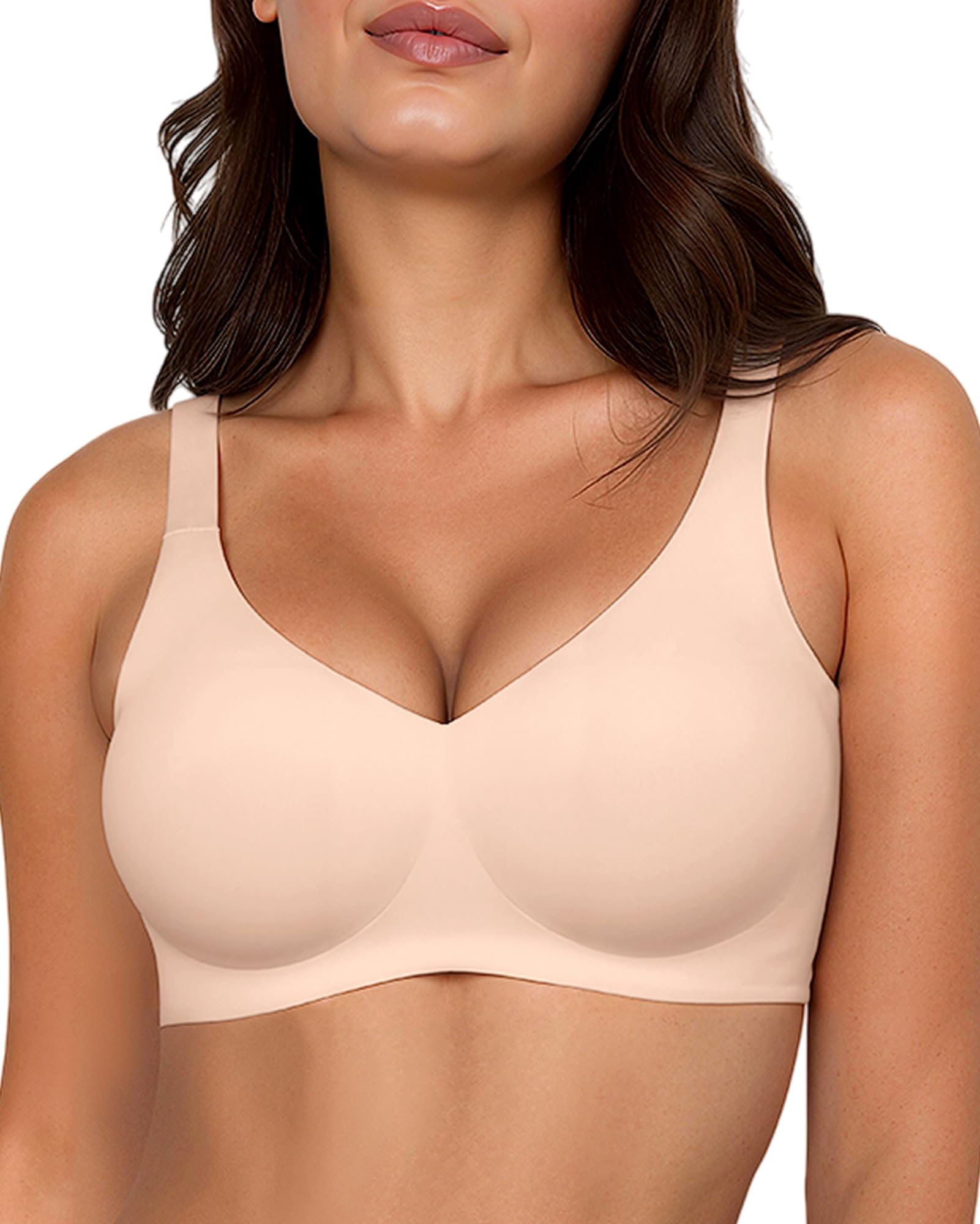 Smooth Wireless Bras for Women No Underwire Comfort Seamless Supportive Bra Raceback Push Up Bralettes Full Coverage