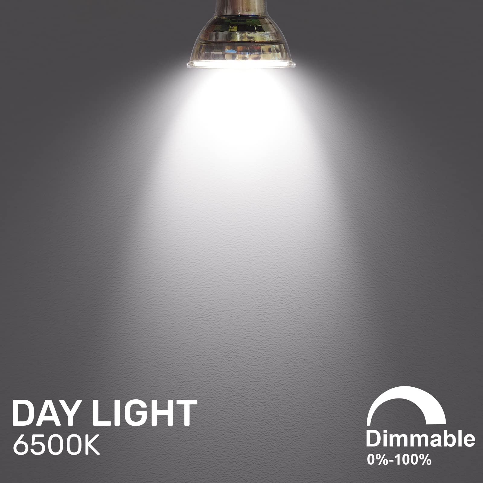 paul russells LED Glass GU10, Dimmable Fittings Spot Lightbulbs, 4.5W 345 Lumens LED Bulbs, 50w Equivalent - Image 3