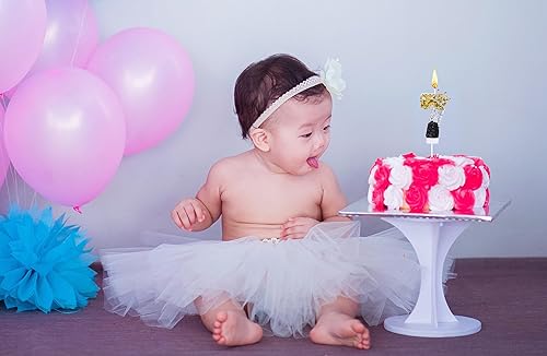 Miniatura 2 de Kinsynko Velas de cumpleaños número 7 de 3.15 pulgadas, decoración de tarta de feliz cumpleaños 7 con corona para cumpleaños de siete años, boda,