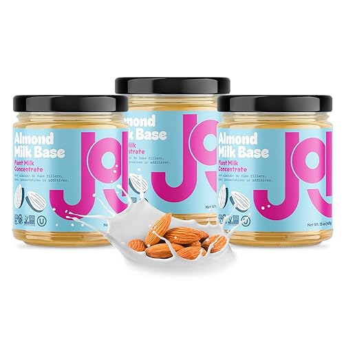 JOI - Paquete de 3 x 27 porciones de leche de almendras sin azúcar - Vegano, Kosher, establo de estante, Keto-friendly y sin gluten