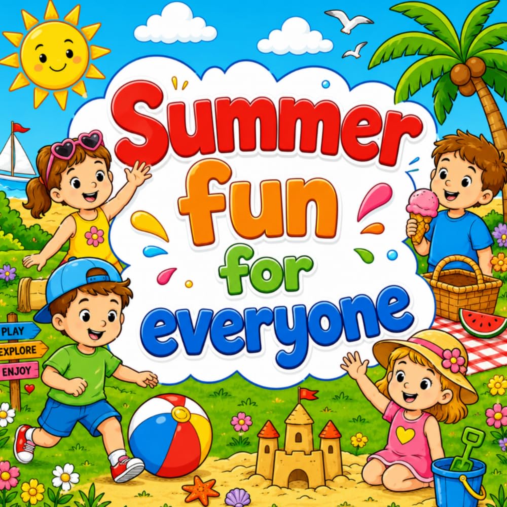 Summer fun for everyone: Fun Coloring Book