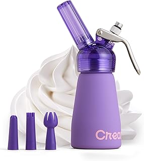 CreamRight Aluminum Whipped Cream Dispenser with Nozzles & Brush | Whipp...