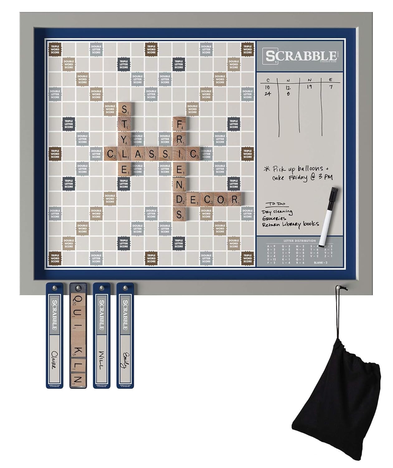 Buy WS Games Deluxe Scrabble Mounts to Your Wall Family