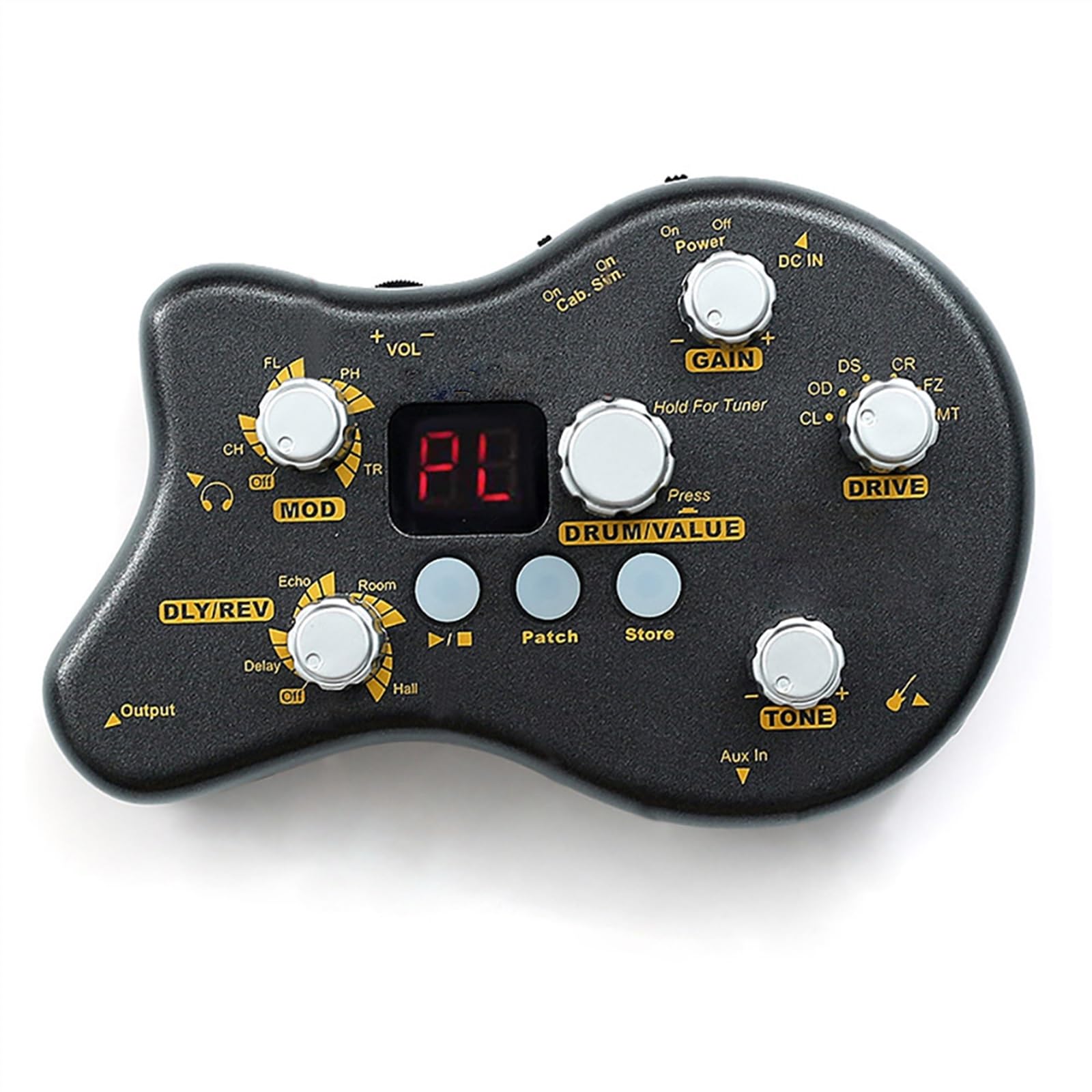 modulacyjny pedał gitarowy Przenośna Gitara Multi-efekt Procesora Pedał Efektów 15 Typów Efektów 40 Rytmów Perkusyjnych Funkcja Strojenia Pedał Gitary