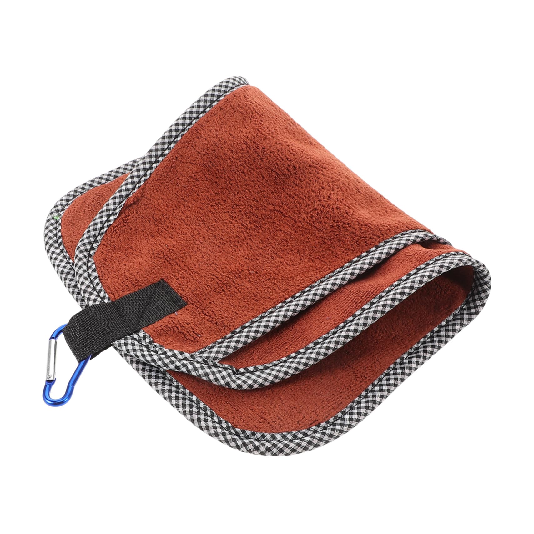 BESPORTBLE Quick Dry Fishing Towel with Carabiner Clip Essential Towel for Fishing Hiking and Camping Multipurpose Accessory for Maintenance and Hand Drying