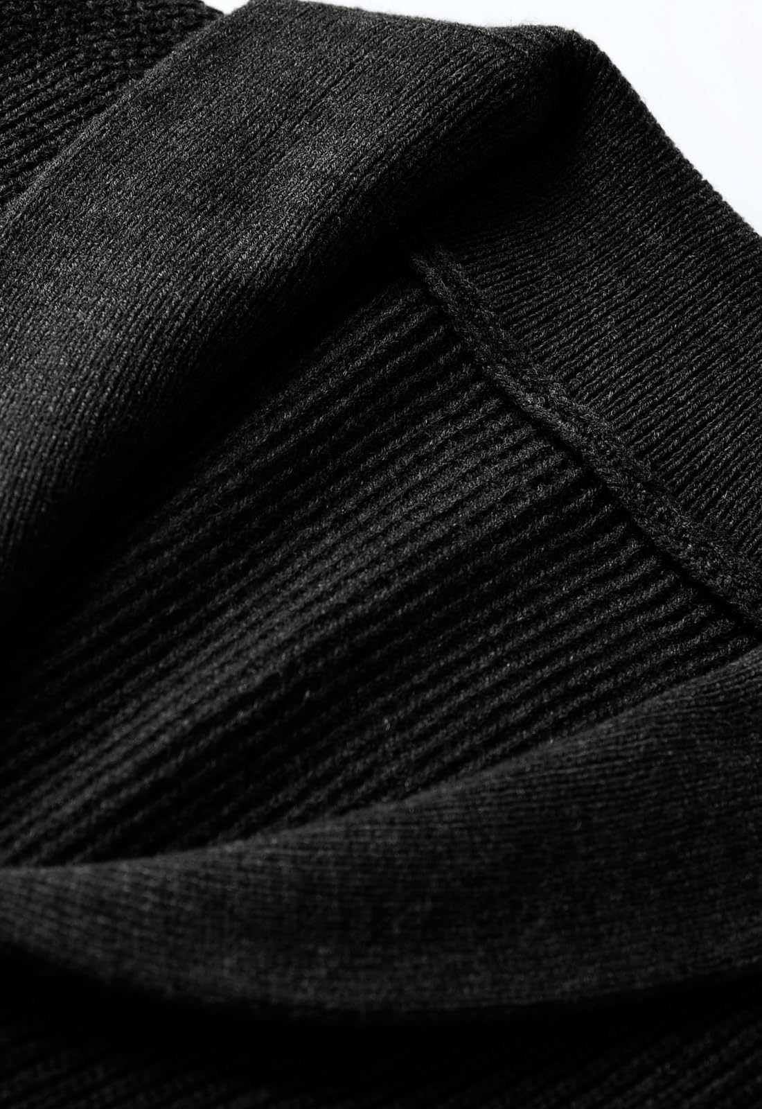 Cardigan Sciarpa da Uomo Collare Bag Wired Solid Color Buttons Autunno e Inverno Mens Abbigliamento