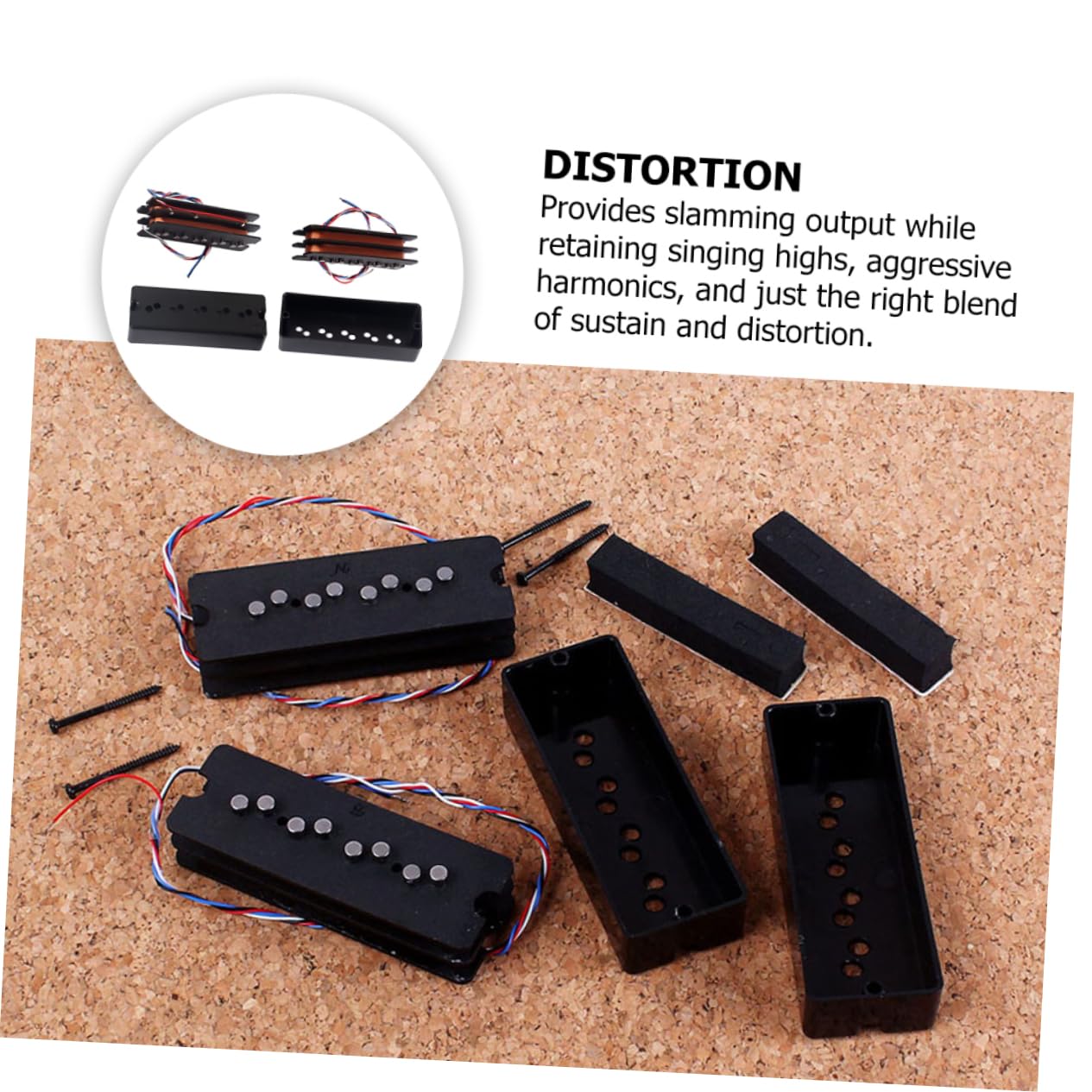 FAVOMOTO Vintage Pickup Replacement 5-string Bass Pickup Set Gmb33 Bass Accessories