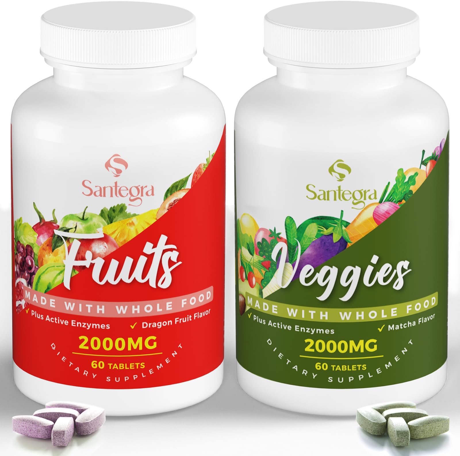 Santegra Fruits and Veggies Superfood Capsules 120 Fruits