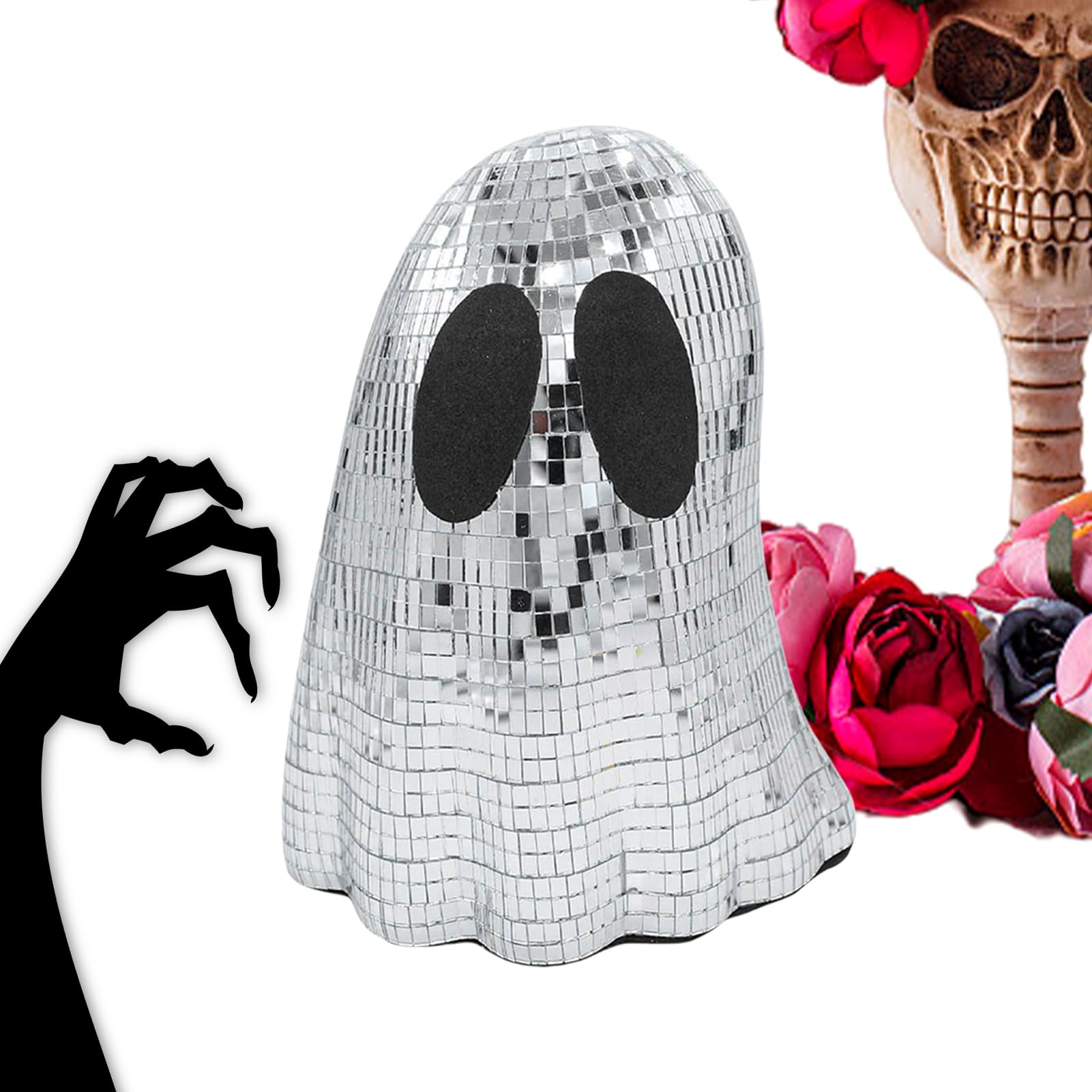 Décoration de fête disco fantôme pièce maîtresse de table Halloween maison