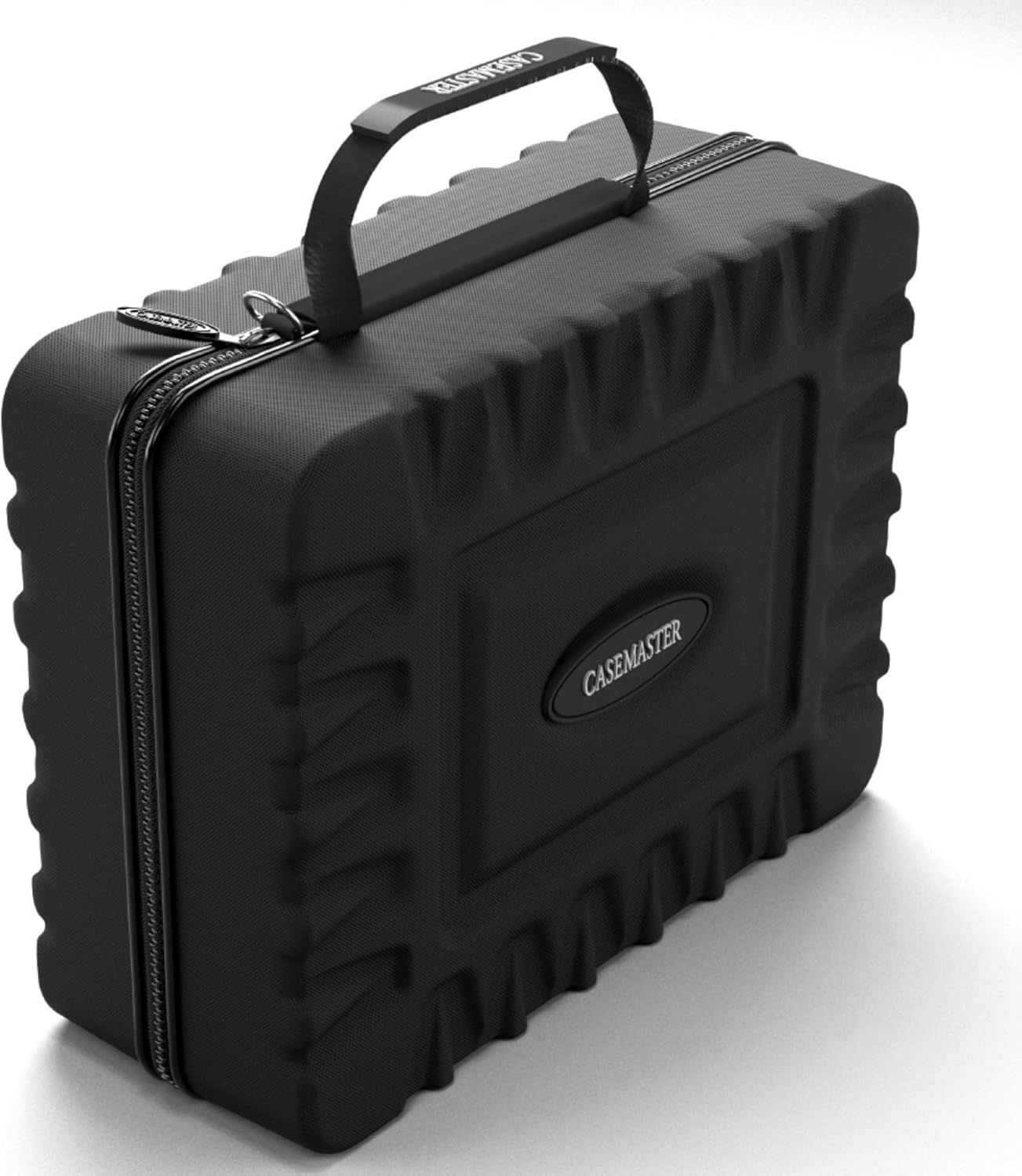 Casemaster Maxx 8 Dart Case, Holds 24 Steel Tip or Soft Tip Darts Fully Assembled, Hard Shell EVA Darts Case, 20 Accessory Pockets, Black