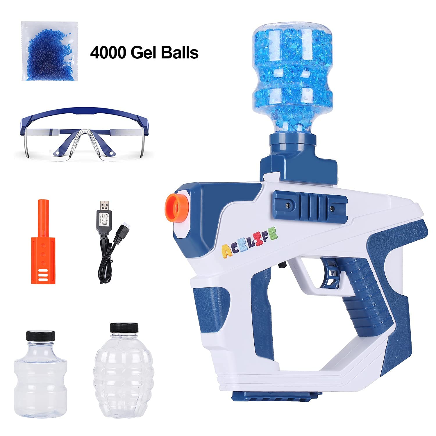 ACELIFE Gellet Blaster, Foam Blaster Water Beads Gun, Electric Toy Gun