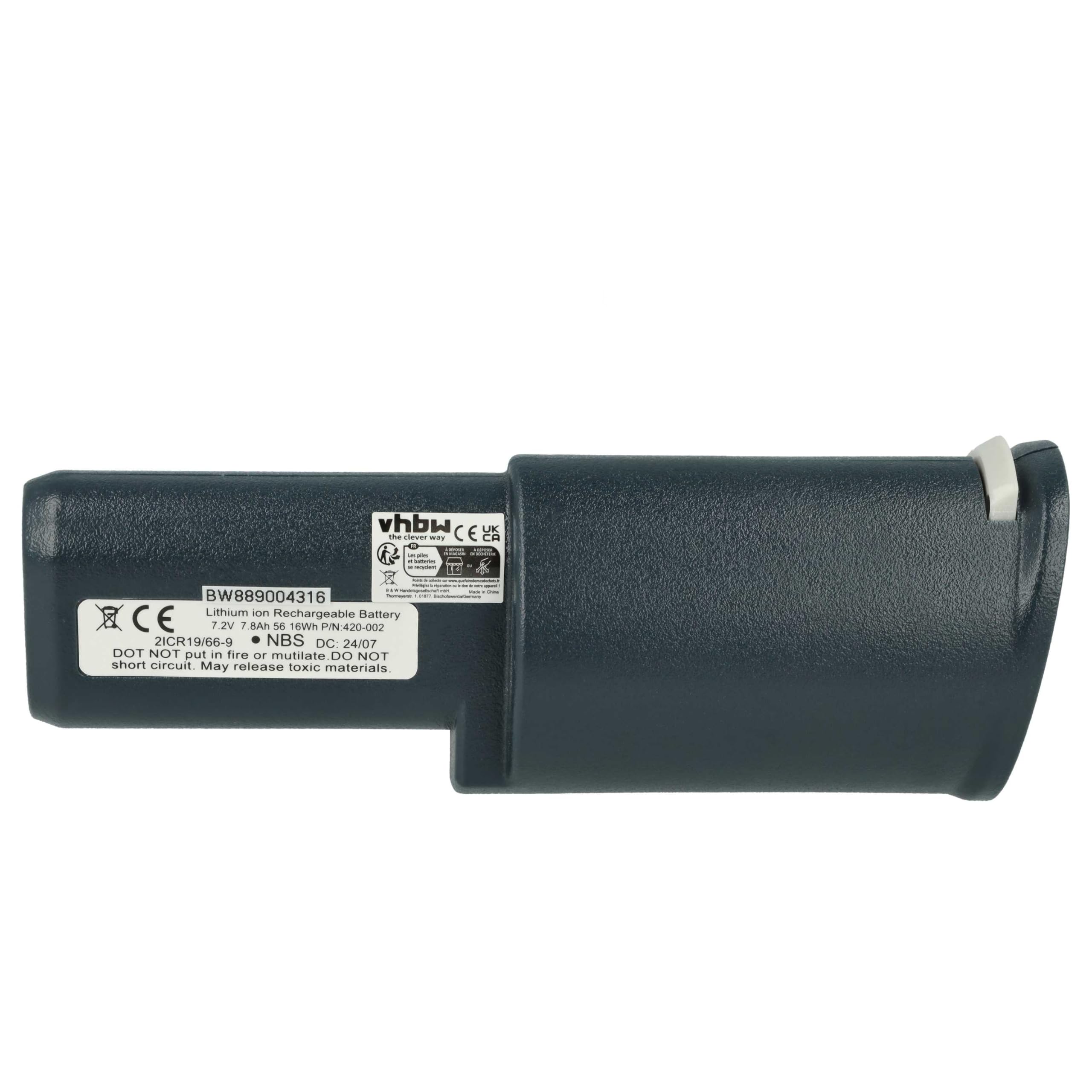 vhbw batteria sostituisce Niton 420-002 per dispositivo di misurazione (7,8Ah, 7,2V, Li-Ion)