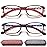 EYEURL Blue Light Blocking Readers for Women - Set of 2 Ladies Computer Reading Glasses +2.0 Choose Your Magnification Lightweight and Comfortable