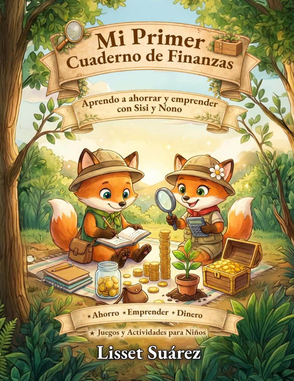 Mi Primer Cuaderno de Finanzas: Aprendo a ahorrar y emprender con Sisi y Nono (Spanish Edition)