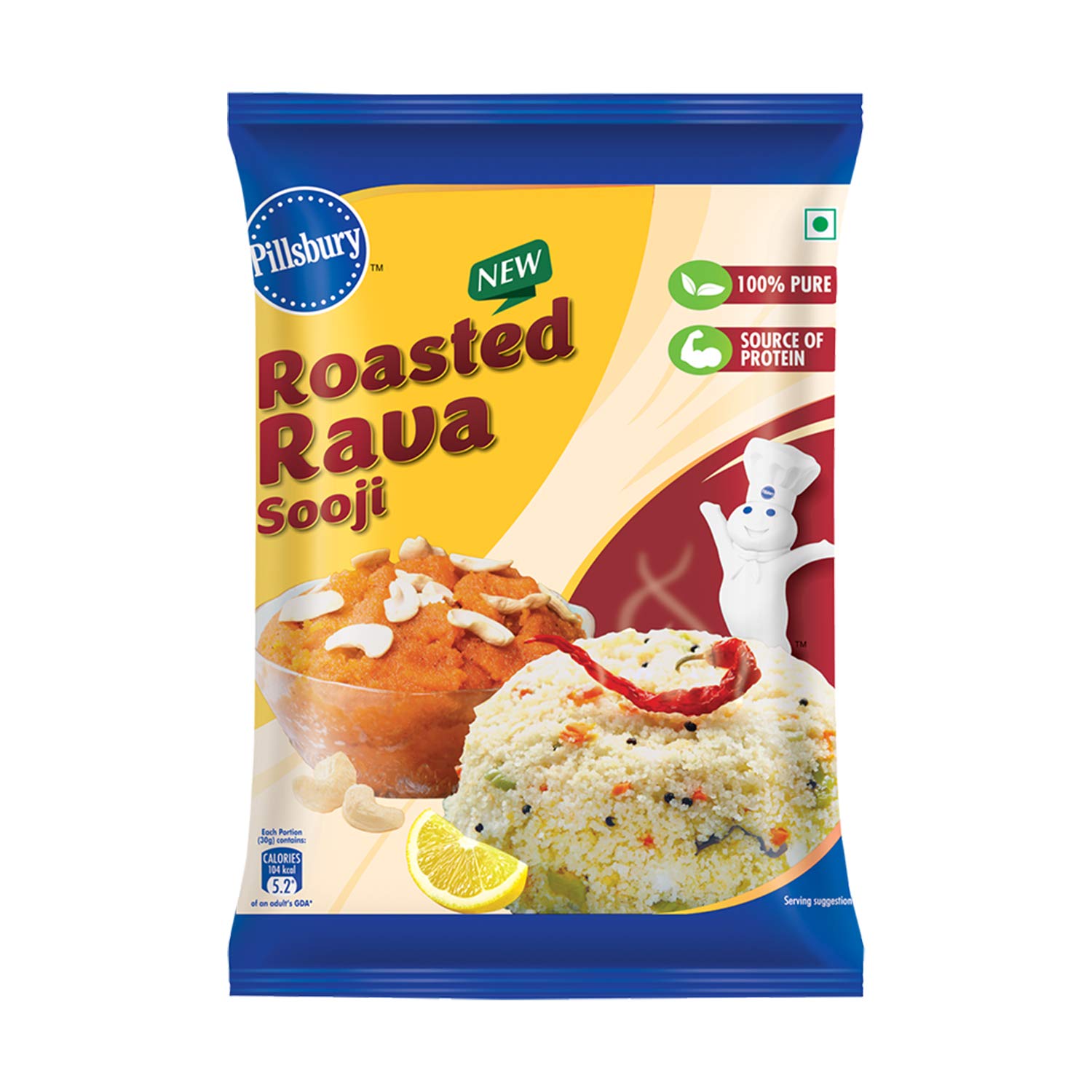 Pillsbury Roasted Rava 500gm : Amazon.in: Grocery & Gourmet Foods