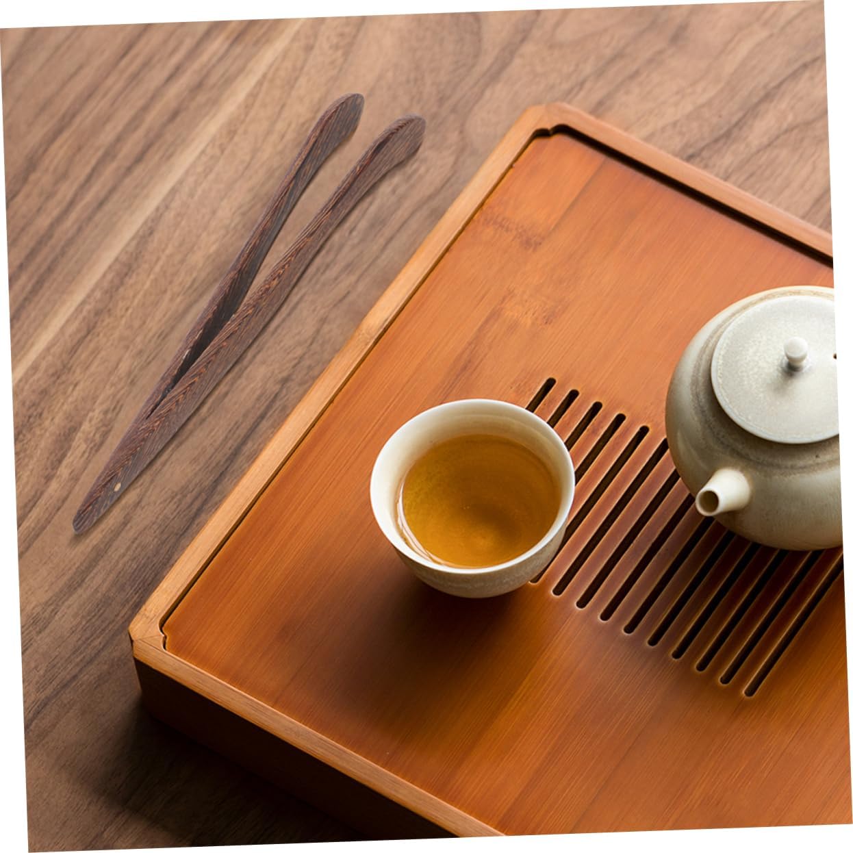 2pcs Wooden Tea Clip Tweezers for Tea Art Tools Squeezer Tongs Bag Squeeze Ceremony Accessories