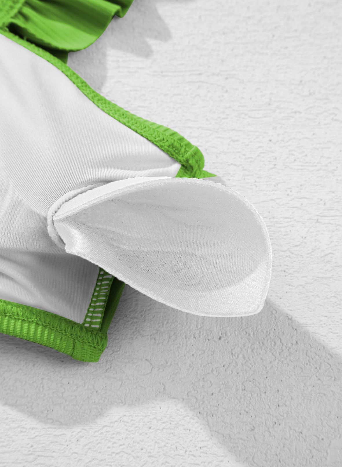 blibean Conjunto de bikini de dos piezas para niñas preadolescentes con almohadilla en el pecho, talla 6-15 años