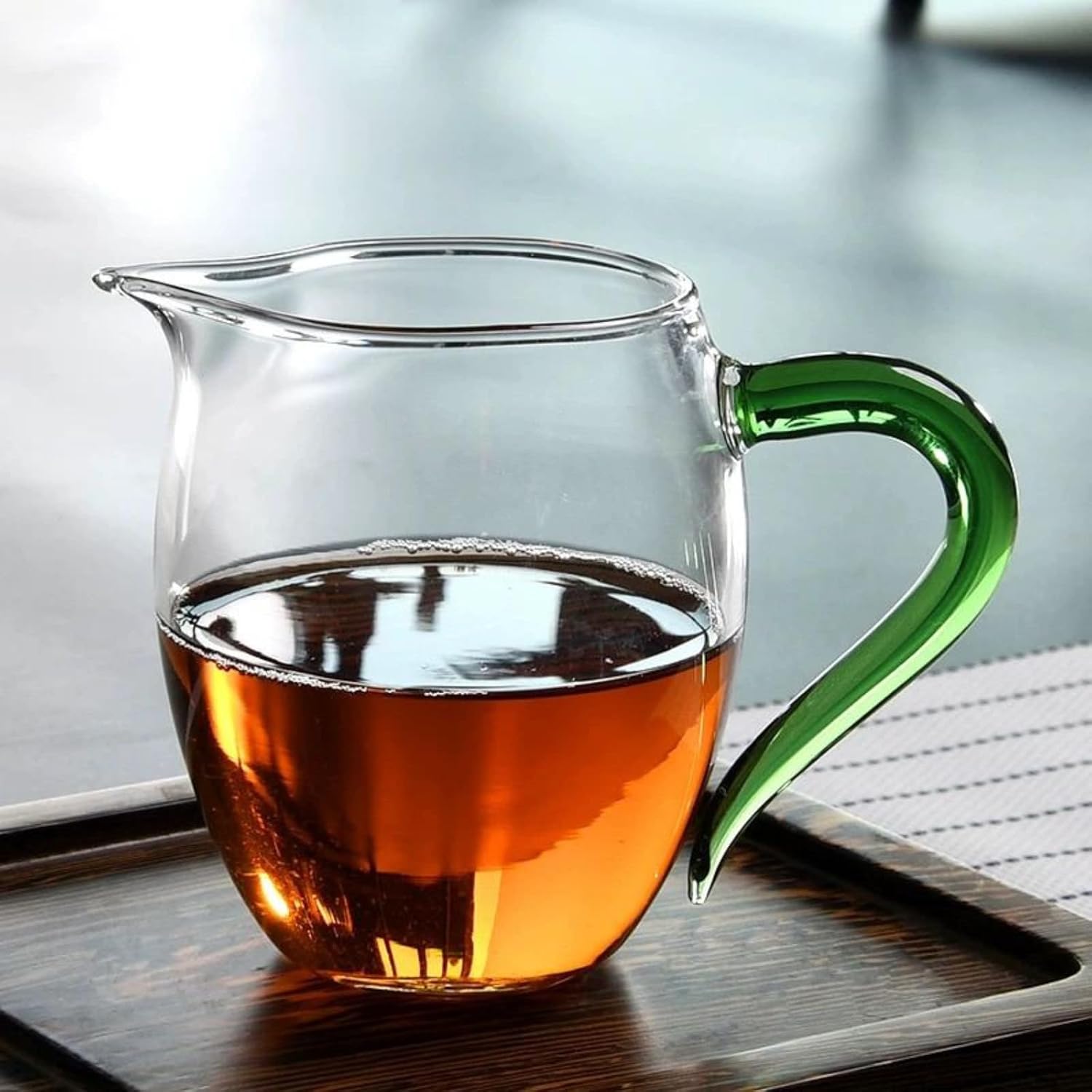 Japanese-style Heat-resistant Thicken Glass Fairness Cup, 400ml 13.6oz, Kung Fu Tea Set Accessories
