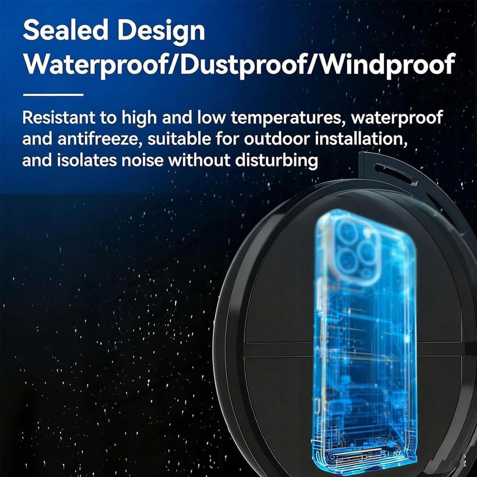 Holograficzne dwustronne pudełko świetlne 3D, bez okularów, znak reklamowy LED ze sterowaniem aplikacją, wodoodporny, do sklepu na Halloween, promocja 50 cm