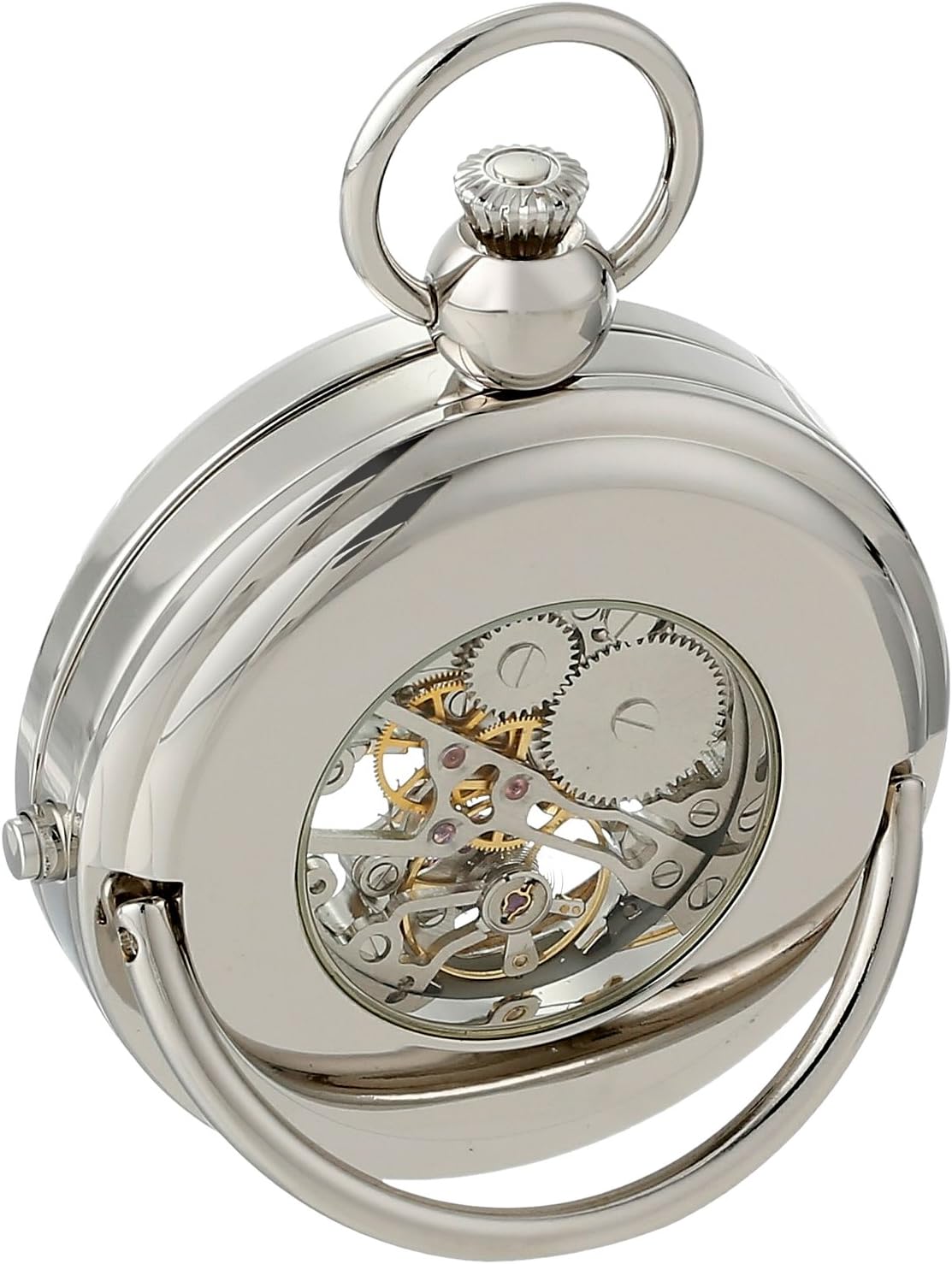 Charles Hubert 3849 Mechanical Picture Frame Pocket Watch
