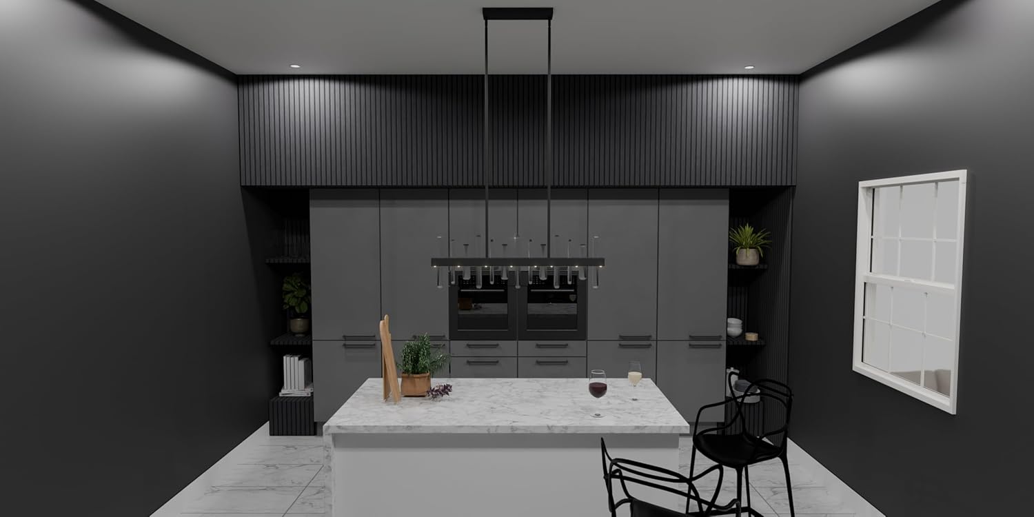 Quoizel Regal Integrated LED Matte Black Island Light